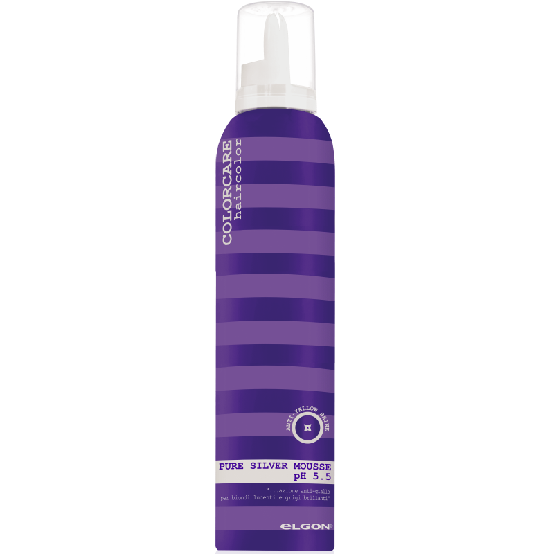 Мус для нейтралізації жовтизни волосся Elgon Colorcare Pure Silver Mousse, 200 мл