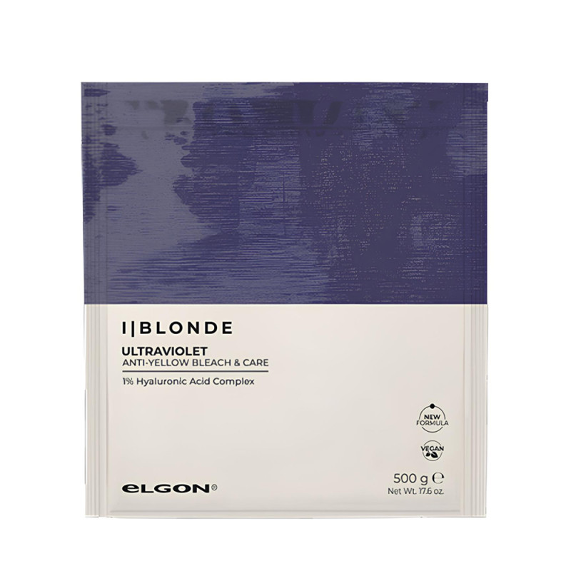 Обесцвечивающая пудра фиолетовая Elgon De-Color I Blonde Ultra Violet, 500 г 500 мл
